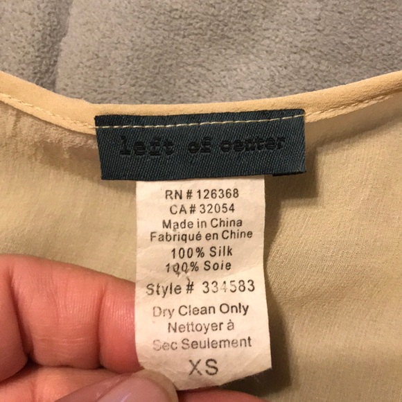 Left of Center Anthro silk beaded tank - Picture 6 of 6